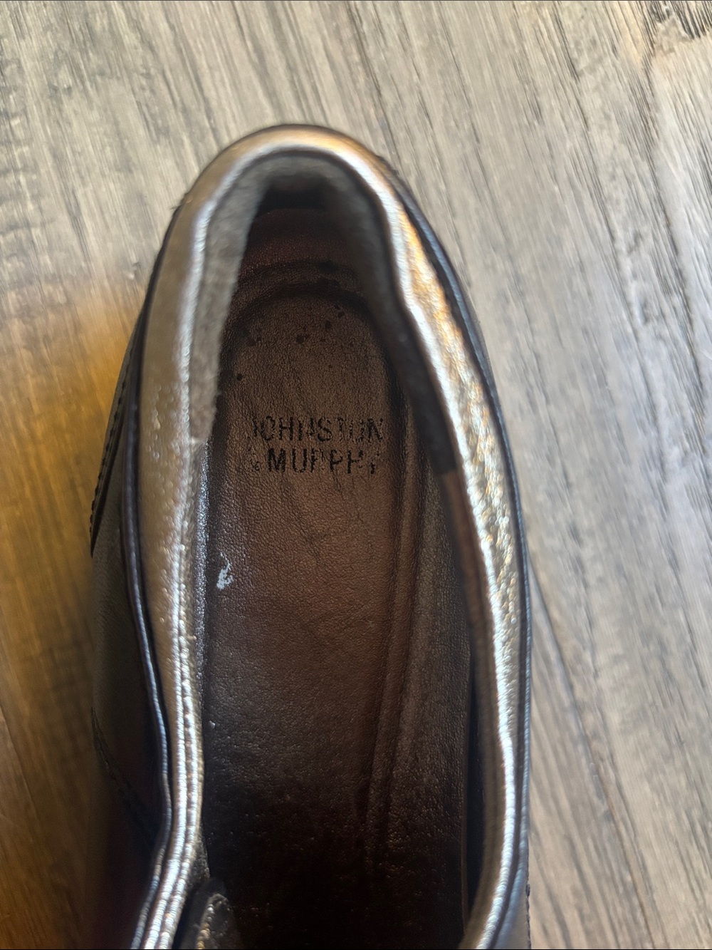 Johnston & Murphy | Black Dress Oxford Leather Derby Shoes Size 8 - Picture 5 of 11